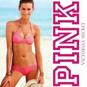 Victoria's Secret PINK | Hot Pink Knockout Bikini Bottoms | Size Small